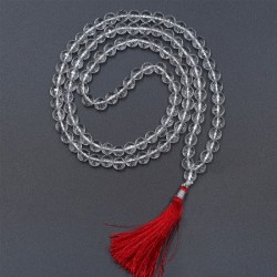Sphatik Mala Full Diamond-Cut